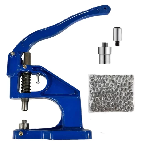 Máquina para Broches y Ojetillos + 1000 Ojetillos y Matriz de 12 mm