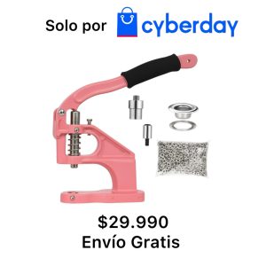 Maquina Ojetilladora + Matriz de 12 mm y 1000 Ojetillos de 12 mm